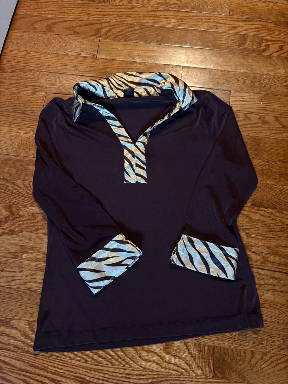 KIARA y2k blouse with zebra print